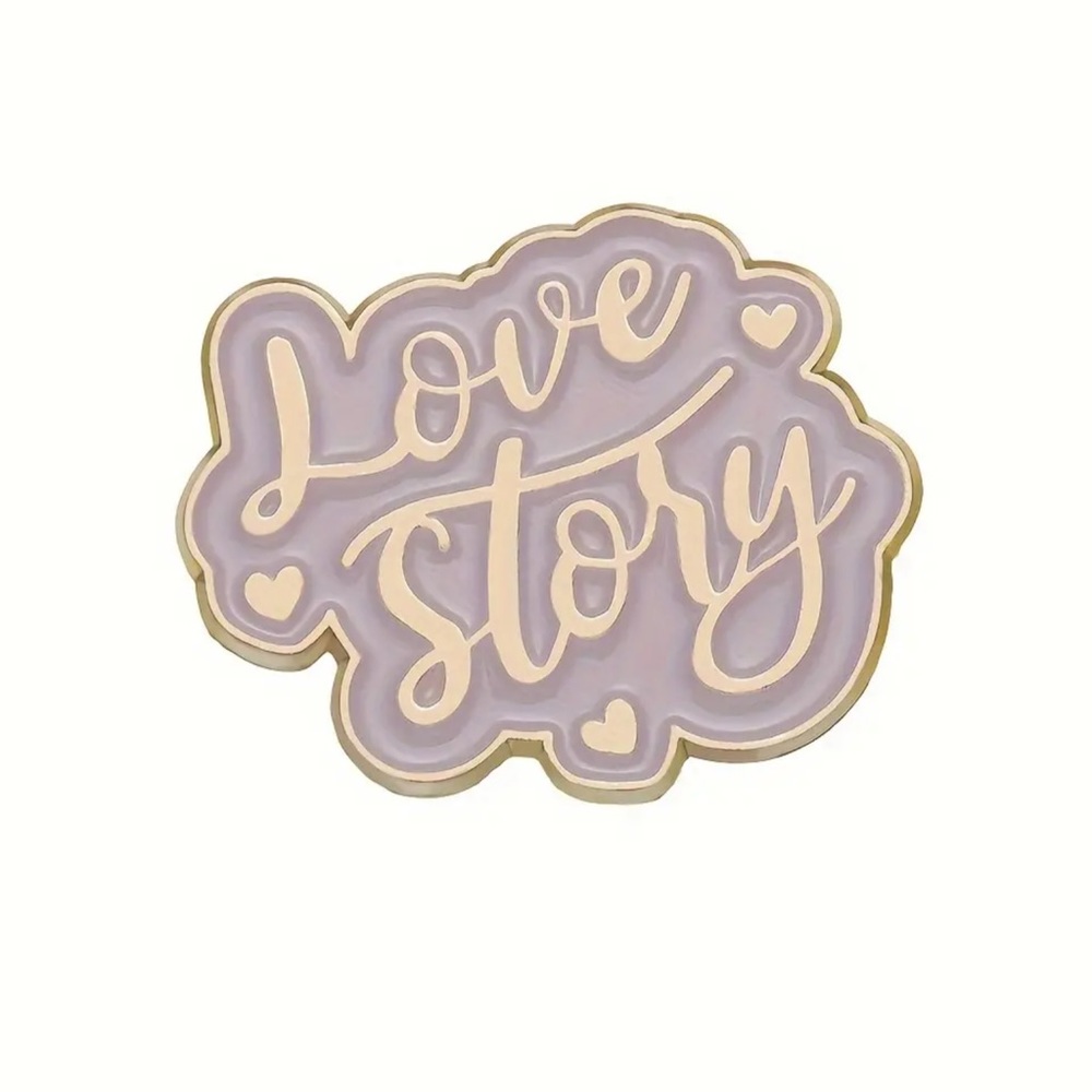 Taylor Swift Themed Enamel Pin that Says “Love Story” Song on Fearless Brand New